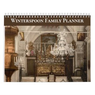 Calendário Planejador Personalizado de Escrituras da Família 