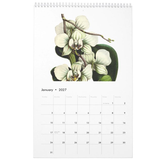 Calendário Plantas tropicais 2015 (Jan 2027)