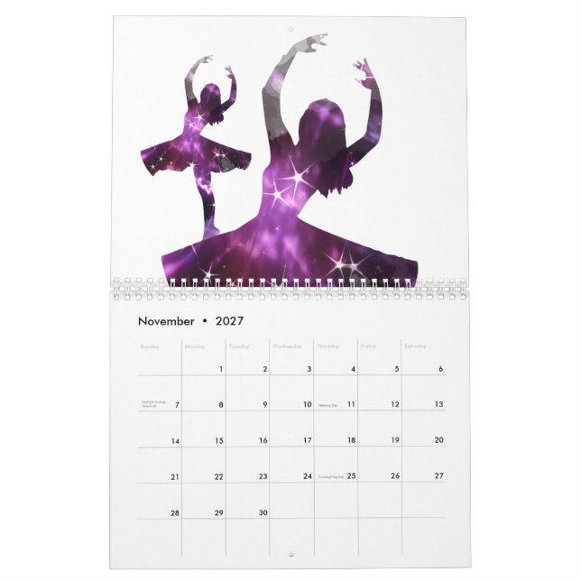 Calendário Plie, Chasse, Jete ~ Balé (Nov 2027)