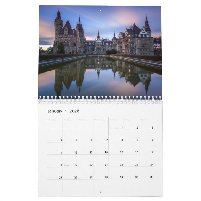 Calendário Poland 2026 Photo Calendar (Jan 2026)