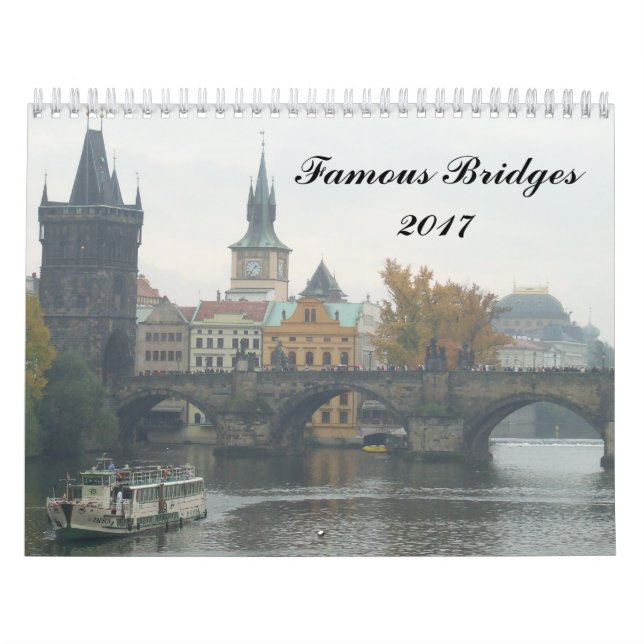 Calendário Pontes famosas 2017 (Capa)