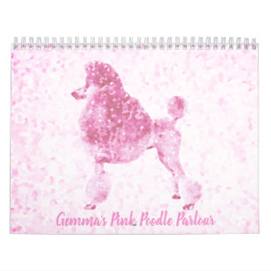Calendário Poodle Rosa