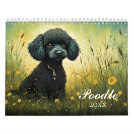 Calendário Poodles Cute