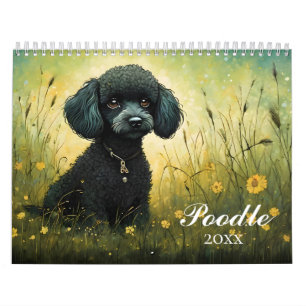 Calendário Poodles Cute