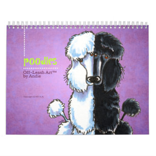 Calendário Poodles Off-Leash Art™ Vol 1
