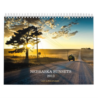 Calendário Pôr do sol 2013 de Nebraska