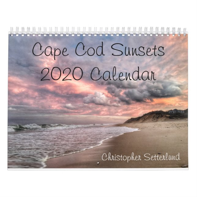 Calendário Pôrs do sol de Cabo Cod Calendar 2020 (Capa)
