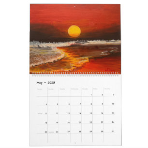 Calendário Pôrs do sol do artista Gary Poling