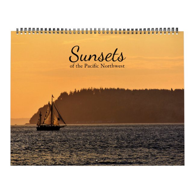 Calendário Pôrs do sol do Noroeste do Pacífico (Capa)