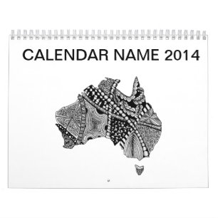 Calendário Porta do Mapa da Austrália