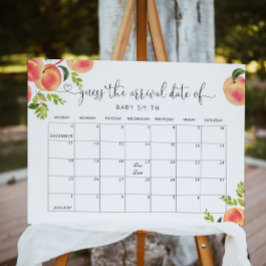 Calendário Poster da data prevista Little peach