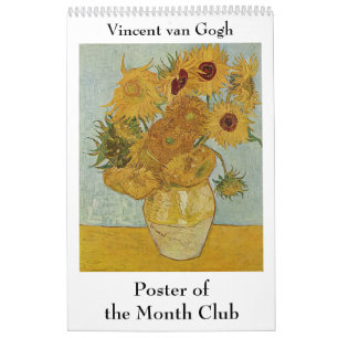 Calendário Poster do Month Club Vincent van Gogh