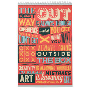 Calendário Poster inspiracional