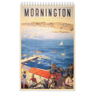 Calendário Posters das viagens vintage