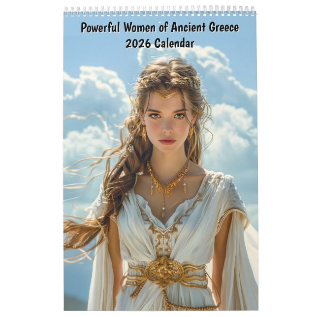 Calendário Powerful Women of Ancient Greece – 2026 Calendar (Capa)