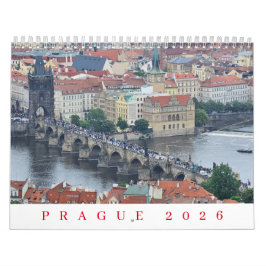 Calendário Prague 2026 calendar