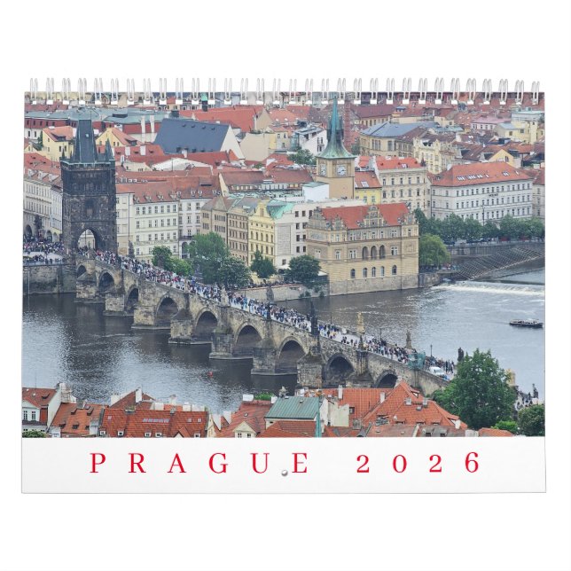 Calendário Prague 2026 calendar (Capa)