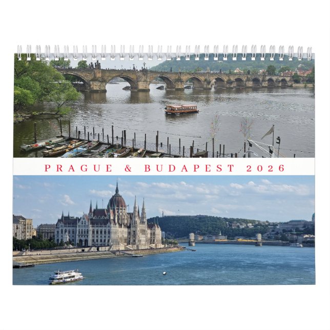 Calendário Prague and Budapest 2026 calendar (Capa)