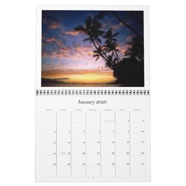 Calendário praia, ano 2008 (Jan 2026)