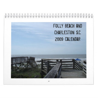 Calendário Praia do insensatez e Charleston S.C. 20…