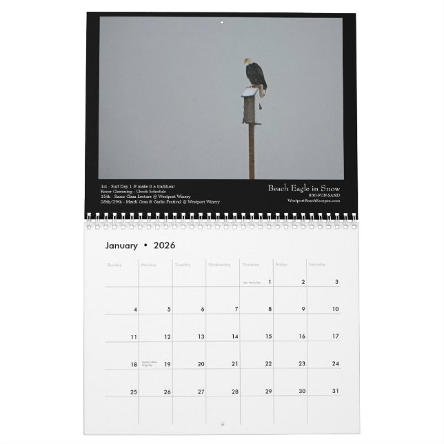 Calendário Praia sul 2012 cénico (Jan 2026)