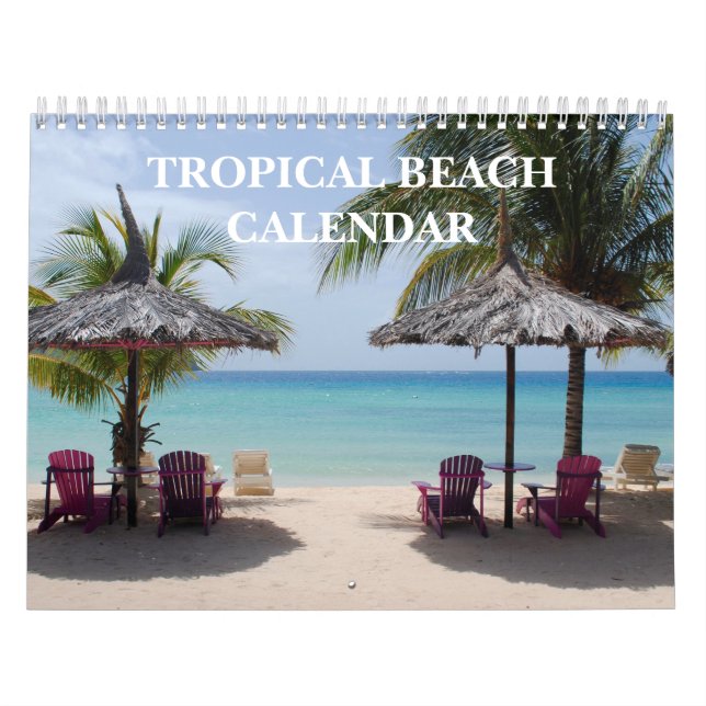 Calendário Praia Tropical 2025 (Capa)