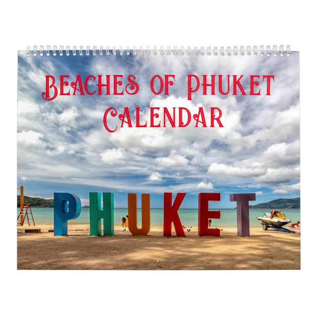 Calendário Praias de Phuket, Tailândia (Capa)