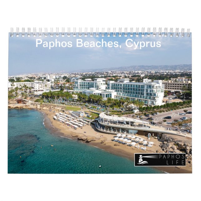 Calendário Praias, Paphos Chipre por PaphosLife (Capa)