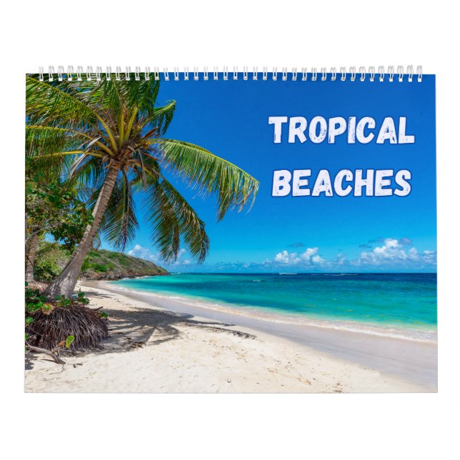 Calendário Praias Tropicais Coloridas (Capa)