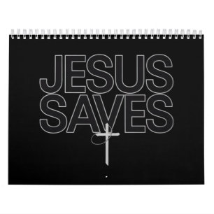 Calendário Presente Cristão Versículo da Bíblia da Fé de Jesu