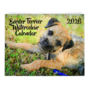 Calendário Presente da Mamãe do Cão Border Terrier 2026 Prese
