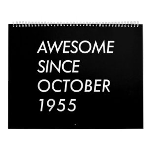 Calendário Presente de aniversário do 66º   Incrível Desde