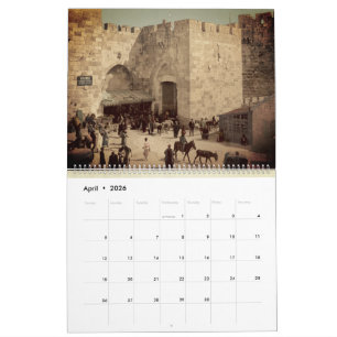 Calendário Presente de Apreciação do Pastor da Terra Santa em