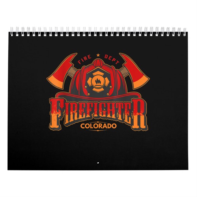Calendário Presente De Bombeiro Para Bombeiro Ou Mulher (Capa)