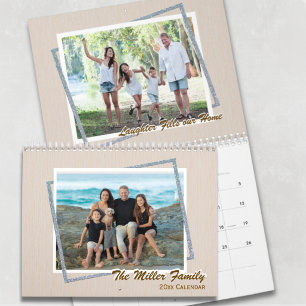 Calendário Presente de Citações Cristãs Foto da Família