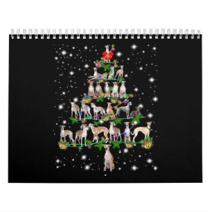 Calendário presente de decoração da árvore de Natal engra