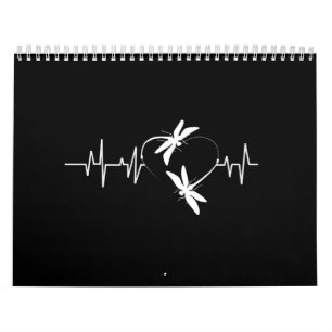 Calendário Presente De Dragonfly Lover Pulso De Coração En