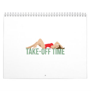 Calendário Presente de Garota Pin-Up de Arte Nariz de Aeronav