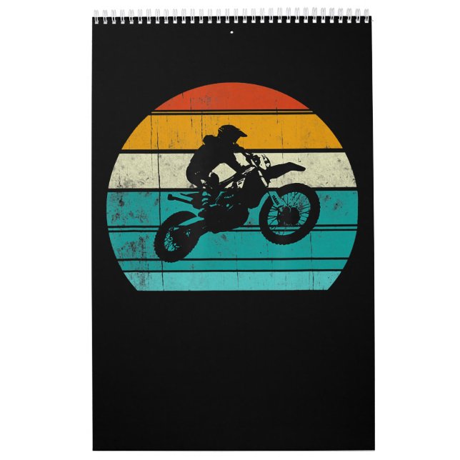 Calendário Presente De Motocross De Motocross Para Homens (Capa)