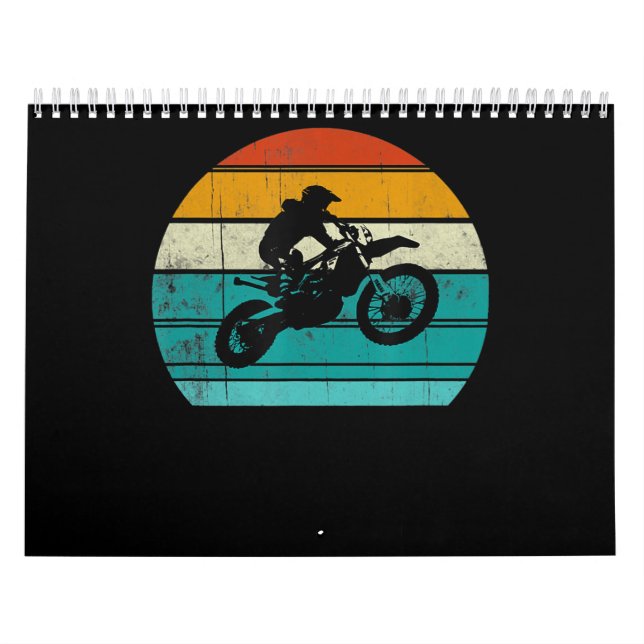 Calendário Presente De Motocross De Motocross Para Homens (Capa)
