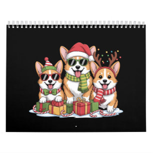 Calendário Presente de Natal para Mãe Amante de Cães Corgi