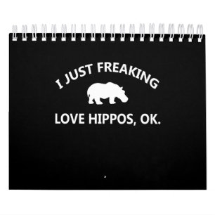 Calendário Presente De Sobrevivência Do Hippo  Eu Só Estou 