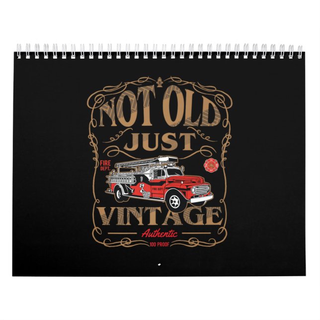 Calendário Presente do Bombeiro | Bombeiro Vintage (Capa)