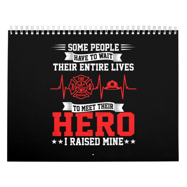 Calendário Presente do Bombeiro | Bombeiros de espera de algu (Capa)