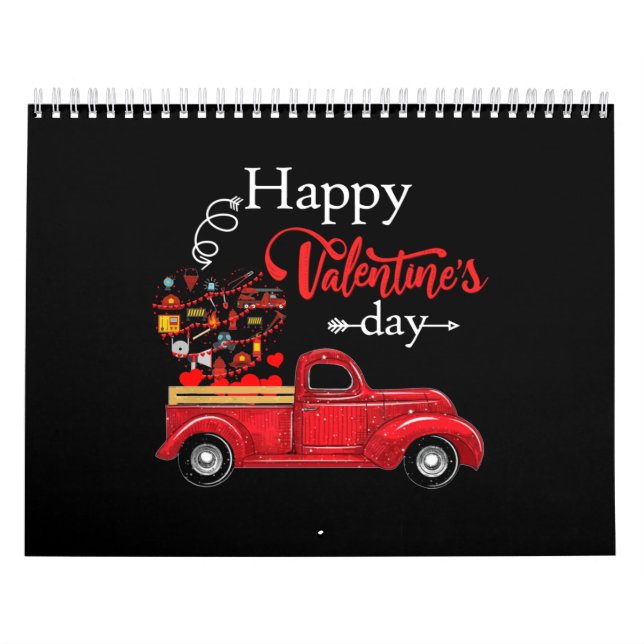 Calendário Presente do Bombeiro| Feliz Bombeiro Dia dos Namor (Capa)