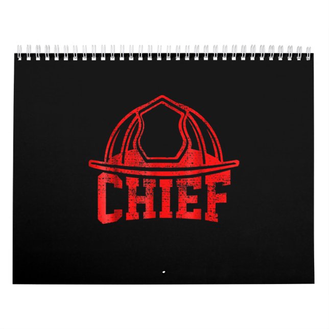 Calendário Presente do Bombeiro| Presentes-Chefe de Bombeiro (Capa)