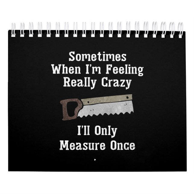 Calendário Presente no Carpinteiro Engraçado (Capa)