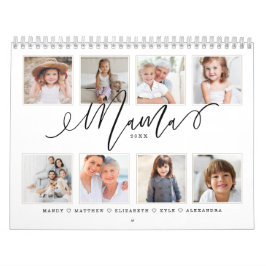Calendário Presente para mamãe| Fotos da família netos