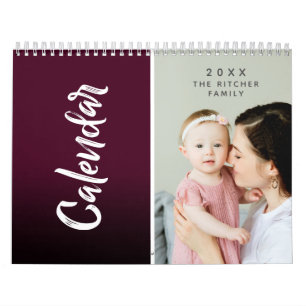 Calendário Presentes de família e amigos com múltiplas foto