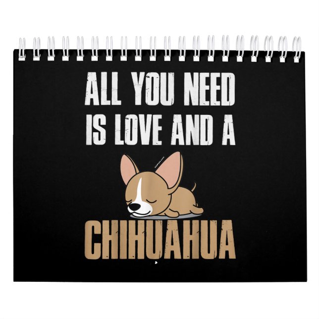 Calendário Presentes Para Chihuahua Lover | Bonitas dotes Chi (Capa)